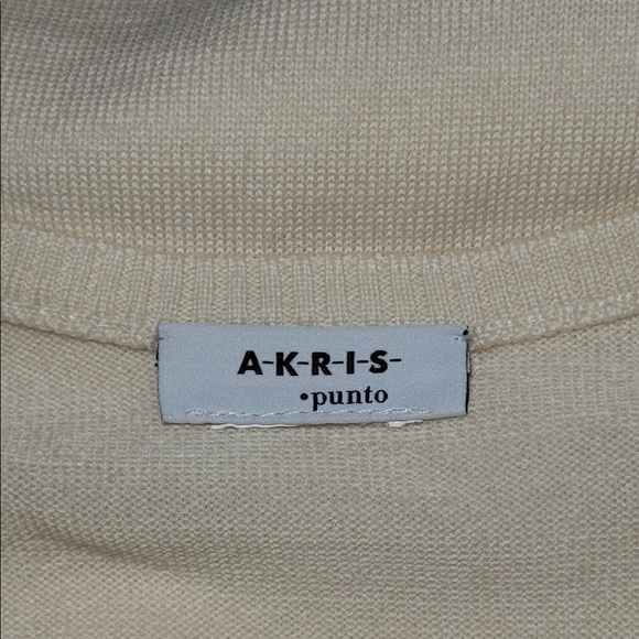 AKRIS Punto Virgin wool V neck Pullover Signature - Picture 9 of 12